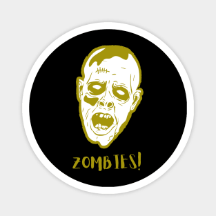 Spooky Zombie Apparel Magnet